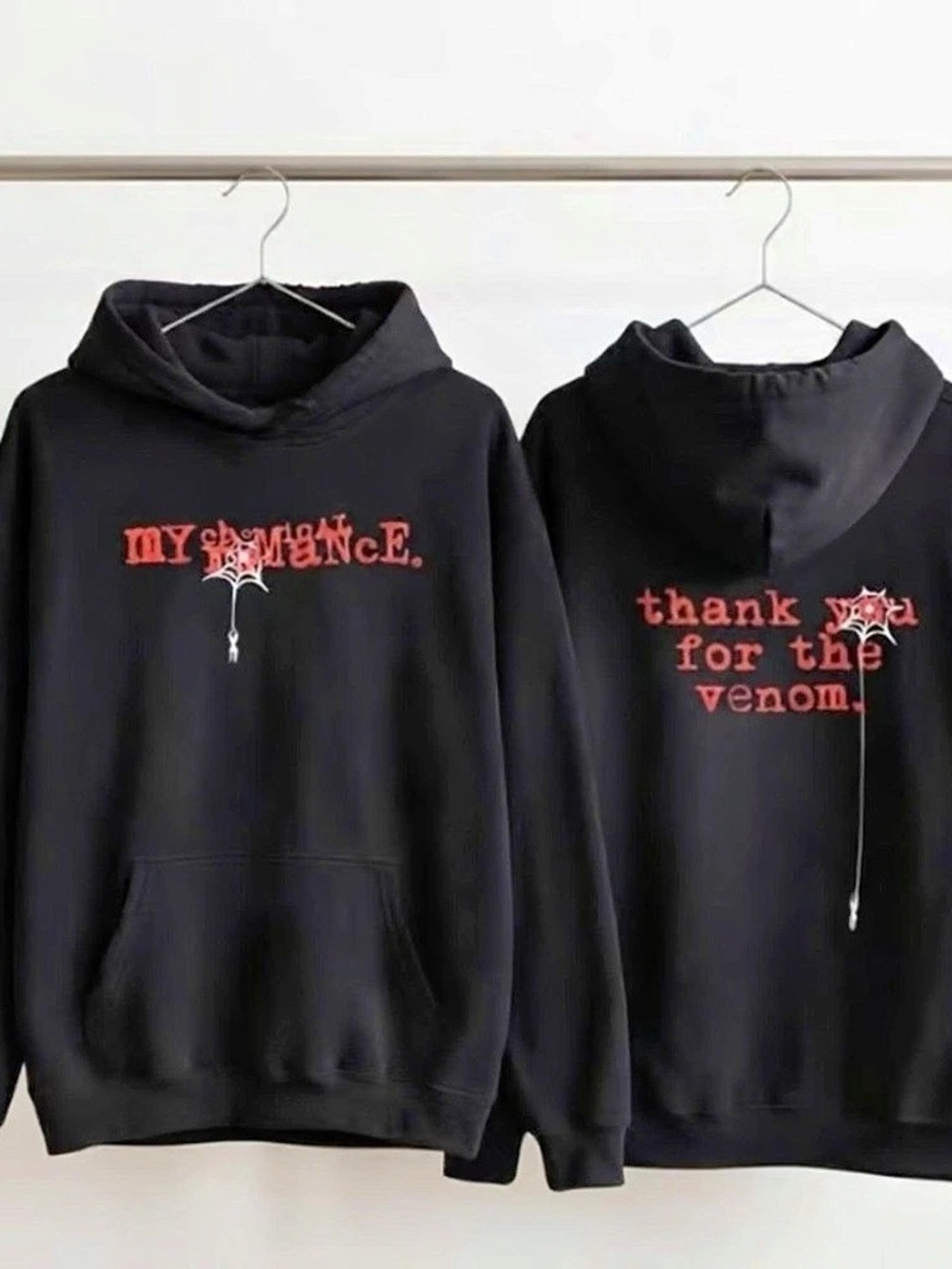 My Chemical Romance Hoodie Black - Y2K Style